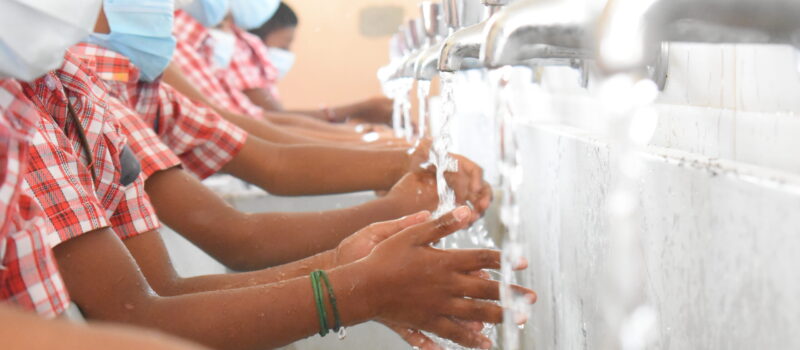 Hand wash area